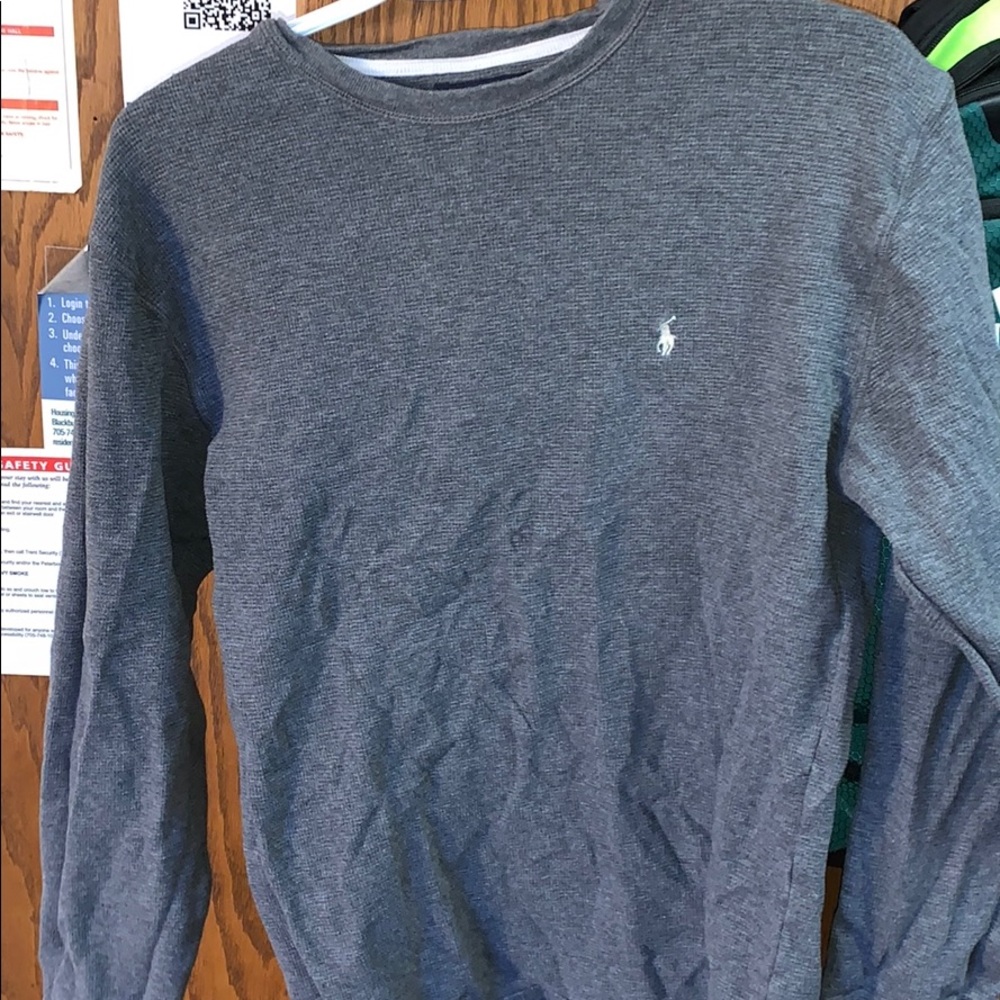 Thick long sleeve polo by Ralph Lauren long sleeve